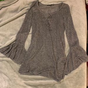 WHBM Outer Shirt with Bell Sleeves and Camisole